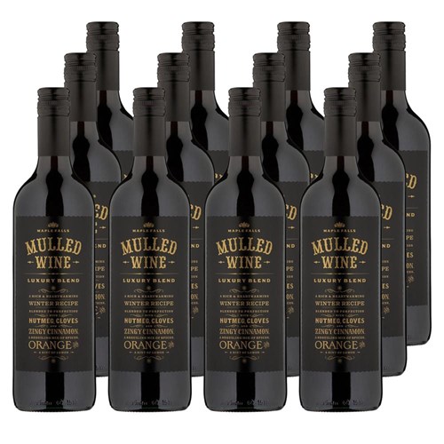 Case of 12 Maple Falls Mulled Wine 75cl
